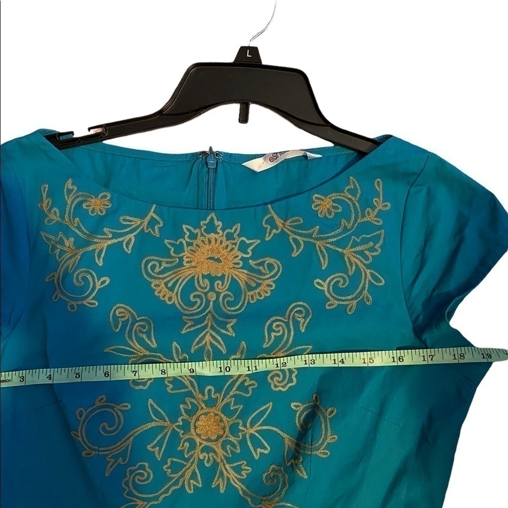 𝅺eshakti embroidered dress size M-10 - Picture 4 of 8